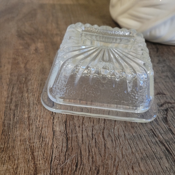 Vintage Dining Small Glass Butter Dish Poshmark